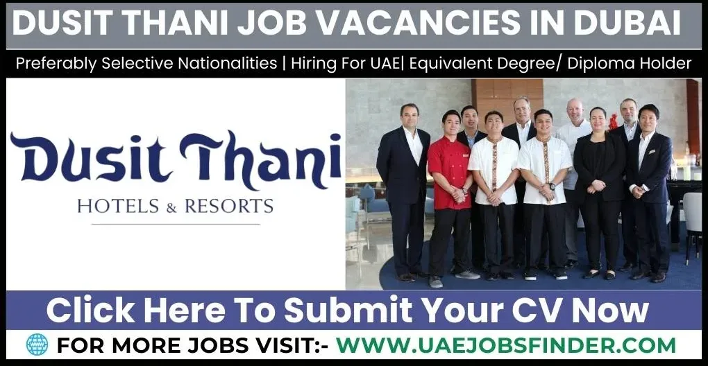 Dusit Thani Hotel Careers In Dubai