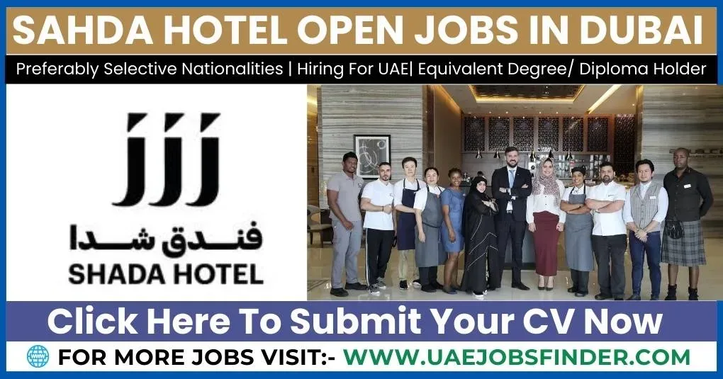 Shada Hotel Jobs In Dubai